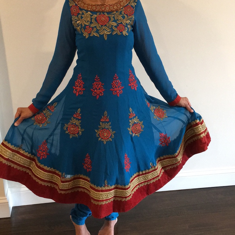 Beautiful blue Indian dress